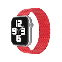 Apple Watch 38mm Uyumlu Ayarlı Solo Silikon Kordon - Kırmızı