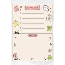 Yapılacaklar Listesi - A5 - 50 Sayfa - To Do List - Checklist - Kontrol Listesi - Planlayıcı - 3995 Çok Renkli