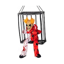 Mey İthalat Hareketli Sesli Sensörlü Mahkum Joker İskelet Dekorasyon 22x27 Cm