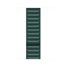 İle Uyumlu 44mm Krd-34 Deri Kordon Koyu Yeşil