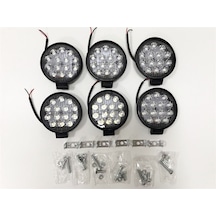 Replax 6 Adet 14 Led Yuvarlak Off Road Sis Farı Sis Lambası Çalışma Lamb