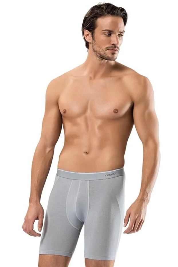 Erdem Erkek Füme Likralı Uzun Paça Boxer Kutulu- 1470f