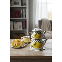 Akayev Emaye Limon Çaydanlık Limonlu