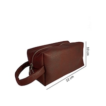 Handy Bordo Nubuk Makyaj / El Çantası Leke Tutmaz Su Geçirmez Tb002