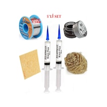 Lehimleme Seti 40 G 0,5 Mm Lehim Teli Flux Lehim Toplama Havya Uc Temizleyici Seti Tk299