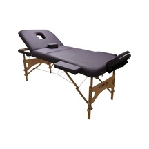 Masaj Masası Mor Ahşap Ayaklı, Ayarlanabilir Yükseklik, Taşıma Çantalı Gm-305
