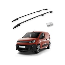 Turtle Citroen Berlingo 2019-2025 / Uzun Şasi Tavan Çıtası Crown Siyah