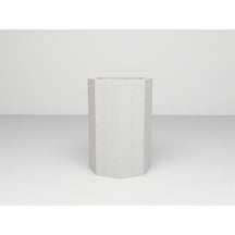 Nuano Consept Akasya Serisi Köşeli Saksı Beyaz 40x40