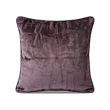 "sketch" Kadife Dokulu Kırlent Kılıfları - 45x45 Mürdüm