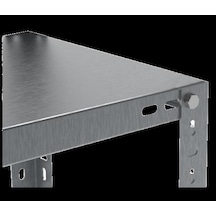 4 Adet Galvaniz Çelik Raf Tablası - Depo, Arşiv, Kiler, Dosya, Market Rafı 31x60 Cm-1.00 Mm Galvaniz