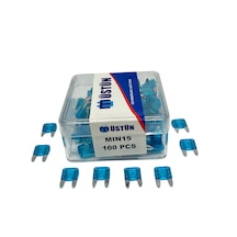 Mini Bıçak Sigorta 15 Amper 100 Adet Mini Boy Oto Sigorta 15a