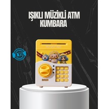Sarı Renk Otomatik Para Çeken Şifreli Çocuk Kumbarası Mh-hs5799-3447