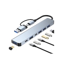 Comse 7 in 1 USB Type-C To USB A + USB C USB 2.0 - 3.0 Çevirici Adaptör