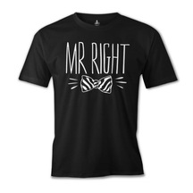 Mr. Right Papyon Siyah Erkek Tshirt