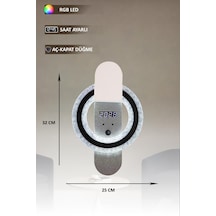Eray Aydınlatma T8239 Beyaz Rgb Led Avize Beyaz