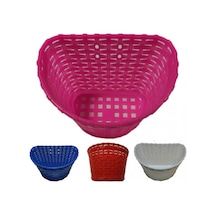 Bmx Bisiklet Plastik Baskı Ön Sepet 12-16-20 [3 Renk] Pembe