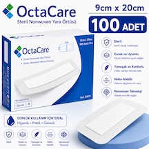 Octacare Esnek Steril Nonwoven Yara Örtüsü 9cm 20cm 100 Adet