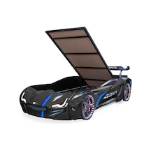 Setaymobilya Arabalı Yatak, Siyah Mercedes Full Ledli Bazalı Arabalı Yatak