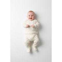 Tiffany Baby & Kids Moon Tasarımlı Patikli 2li Takım Ekru