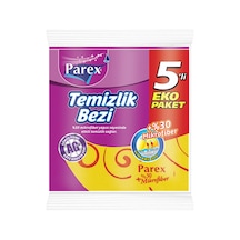 Parex Temizlik Bezi 5'li - 8 Adet Tarı beyaz