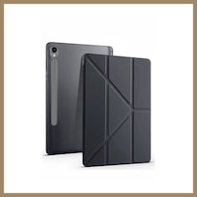 Bezos Samsung Uyumlu Galaxy Tab S10 Fe Plus 13.1 Kalemlikli Mars Tablet Kılıfı - Siyah 22