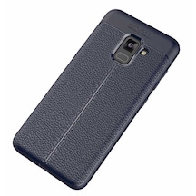 Samsung Galaxy A8 2018 Kilif Silikon Deri Görünüm Auto-Focus 522888671