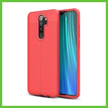 Bezos Redmi Note 8 Pro Uyumlu Kılıf Auto Focus Kapak - Kırmızı Dmc