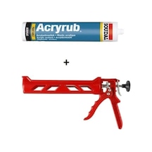 Acryrub Silikonize Mastik 500 Grm. Kahverengi Plastik Silikon Tabancası