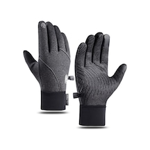 Sıcak Kış Eldivenleri - Dokunmatik Ekran Uyumlu Gri