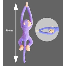 Elleri Yapışan Oyun Ve Uyku Arkadaşı 70 Cm Peluş Maymun Oyuncak - Premium Kumaş 001