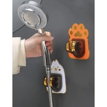 Brokoli Home Banyo Duş Başlığı Tutucu Yapışkanlı Hayvan Figürlü Hareketli Duş Başlığı Tutucu Diğer