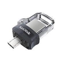 256gb Ultra Çift Sürücü M3.0 Usb 3.0 Flash Sürücü, Tersinir Mikro Usb Ve Usb Type-a Konnektörleri İle, Android Akıllı Telefonlar, Tabletler Ve Bilgisayarlar İçin, Siyah-gümüş-şeffaf