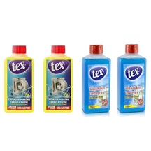 Tex Çamaşır Makinesi Temizleyici 2 x 250 ML + Tex Bulaşık Makinesi Temizleyici 2 x 250 ML