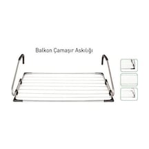 100 Cm Balkon Petek Üstü Çamaşır Kurutma Askılığı