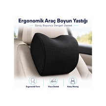 Visco Araç Boyun Yastığı Ergonomik Boyun Destekli Oto Koltuk Başlık Yastığı