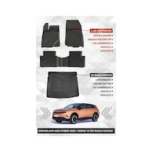 Opel Grandland Mild Hybrid 2025+ Uyumlu 4.5d Sahler Premium Havuzlu Paspas Ve Liner Marka 3d Üst Bagaj Havuzu