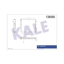 KALE OTO Radyatör 0528282PA Su Radyatörü CLIO I 91-98 1.9D 2 Sıra Cu Pl