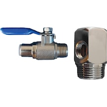 Su Arıtma Metal Hat Alma Aparatı 3/4'' + Küresel Vana 6 MM