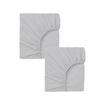 2 Adet 70 X 120 X 20 Cm Anne Yanı Lastikli Penye Kumaş Bebek Çarşafı