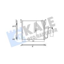 Kale Klıma Radyatoru Kondenser Opel Vectra C , Gts 2.8 V6/turbo 3.0cdtı 3.0 V6 Cdtı 03- - Kurutucu Ile Klr-353205