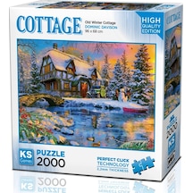 Ks Games 2000 Parça Eski Kışlık Kulübe Puzzle