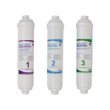 INLINE KAPALI KASA SU ARITMA CİHAZI FİLTRESİ 3LÜ AŞAMALI FİLTRE SETİ PREMIUM