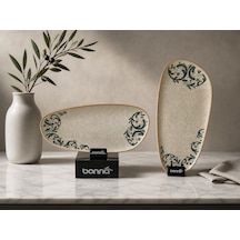 2 'li Oval Servis Tabağı Oval Sunum Tabağı Kayık Servis Tabağı Gourmet Paylaşım Servis Tabağı Viento Diğer