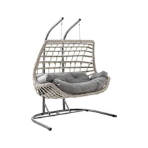 Cunda Çiftli Rattan Bahçe Balkon Salıncağı Cappuccino Diğer