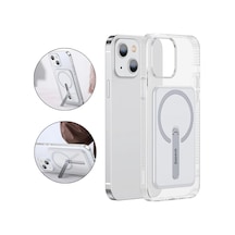 Baseus iPhone Uyumlu 13 6.1inç Manyetik Magsafe Standlı Silikon Kılıf- 5775 Mh-hs2376-4655
