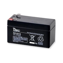 12 Volt 1.3 Amper Akü T.tec 97x43x51