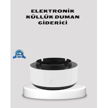 Hava Temizleyici Küllük Sigara Dumanı Filtreli, Sessiz Çalışan, Şık Tasarım Beyaz