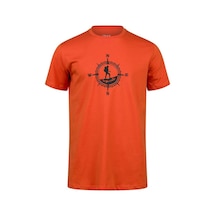 2as Alex Baskılı Erkek Sıfır Yaka T-shirt TURUNCU