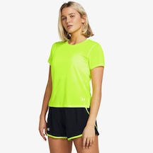 Under Armour Launch Kadın Sarı Günlük Antrenman T-shirt Düz 1382434 Sari