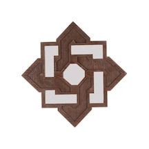 Sekiz Köşeli Venge Ayna Kahverengi